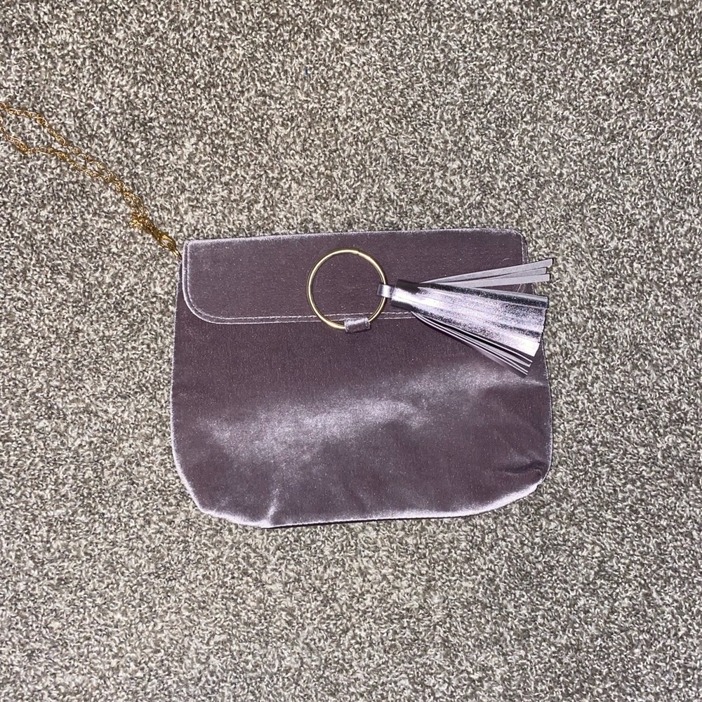 Purple Velvet Handbag